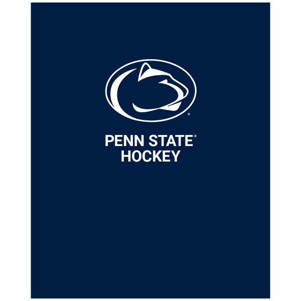 navy folder with Penn State Hockey below Athletic Logo